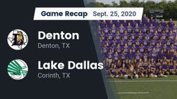 Recap: Denton  vs. Lake Dallas  2020