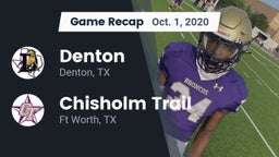 Recap: Denton  vs. Chisholm Trail  2020