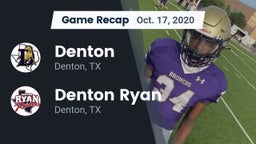 Recap: Denton  vs. Denton Ryan  2020