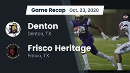 Recap: Denton  vs. Frisco Heritage  2020