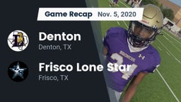 Recap: Denton  vs. Frisco Lone Star  2020