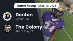 Recap: Denton  vs. The Colony  2021