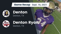Recap: Denton  vs. Denton Ryan  2021