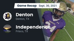 Recap: Denton  vs. Independence  2021