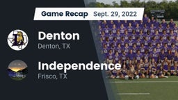 Recap: Denton  vs. Independence  2022