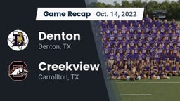 Recap: Denton  vs. Creekview  2022