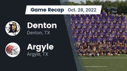 Recap: Denton  vs. Argyle  2022