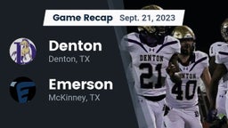 Recap: Denton  vs. Emerson  2023