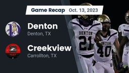 Recap: Denton  vs. Creekview  2023