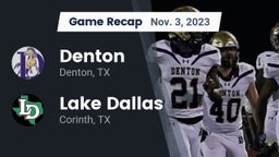 Recap: Denton  vs. Lake Dallas  2023