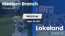 Matchup: Western Branch High vs. Lakeland  2017