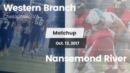 Matchup: Western Branch High vs. Nansemond River  2017