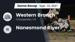 Recap: Western Branch  vs. Nanesmond River 2021