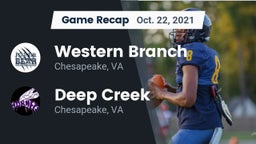 Recap: Western Branch  vs. Deep Creek  2021