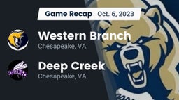 Recap: Western Branch  vs. Deep Creek  2023
