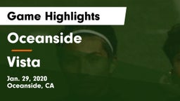 Oceanside  vs Vista  Game Highlights - Jan. 29, 2020