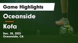 Oceanside  vs Kofa  Game Highlights - Dec. 28, 2023