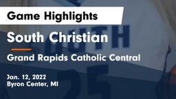 South Christian  vs Grand Rapids Catholic Central  Game Highlights - Jan. 12, 2022