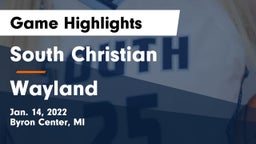South Christian  vs Wayland  Game Highlights - Jan. 14, 2022