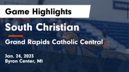 South Christian  vs Grand Rapids Catholic Central  Game Highlights - Jan. 24, 2023
