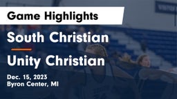 South Christian  vs Unity Christian  Game Highlights - Dec. 15, 2023