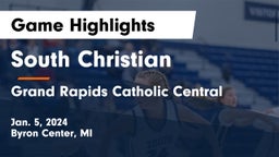 South Christian  vs Grand Rapids Catholic Central  Game Highlights - Jan. 5, 2024