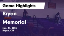 Bryan  vs Memorial  Game Highlights - Jan. 14, 2023