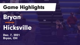 Bryan  vs Hicksville  Game Highlights - Dec. 7, 2021