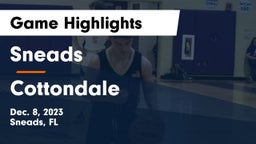 Sneads  vs Cottondale  Game Highlights - Dec. 8, 2023