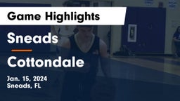 Sneads  vs Cottondale  Game Highlights - Jan. 15, 2024