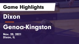 Dixon  vs Genoa-Kingston  Game Highlights - Nov. 20, 2021