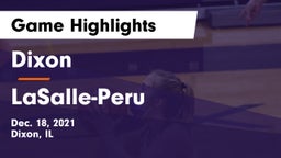 Dixon  vs LaSalle-Peru  Game Highlights - Dec. 18, 2021