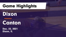 Dixon  vs Canton  Game Highlights - Dec. 22, 2021