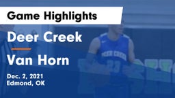 Deer Creek  vs Van Horn  Game Highlights - Dec. 2, 2021