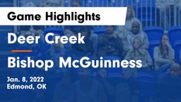 Deer Creek  vs Bishop McGuinness  Game Highlights - Jan. 8, 2022