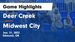 Deer Creek  vs Midwest City  Game Highlights - Jan. 21, 2022