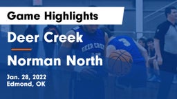 Deer Creek  vs Norman North  Game Highlights - Jan. 28, 2022