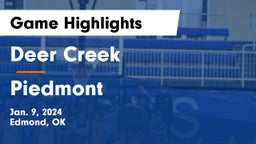 Deer Creek  vs Piedmont  Game Highlights - Jan. 9, 2024