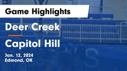 Deer Creek  vs Capitol Hill  Game Highlights - Jan. 12, 2024