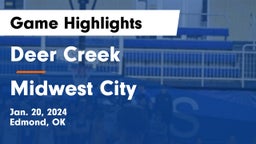 Deer Creek  vs Midwest City  Game Highlights - Jan. 20, 2024