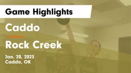 Caddo  vs Rock Creek  Game Highlights - Jan. 20, 2023