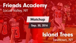 Matchup: Friends Academy vs. Island Trees  2016