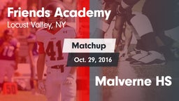 Matchup: Friends Academy vs. Malverne HS 2016