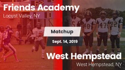 Matchup: Friends Academy  vs. West Hempstead  2019