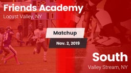 Matchup: Friends Academy  vs. South  2019
