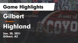 Gilbert  vs Highland  Game Highlights - Jan. 28, 2021