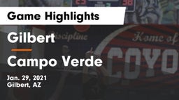 Gilbert  vs Campo Verde  Game Highlights - Jan. 29, 2021
