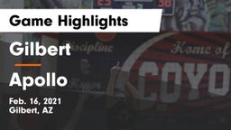 Gilbert  vs Apollo  Game Highlights - Feb. 16, 2021