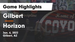 Gilbert  vs Horizon  Game Highlights - Jan. 6, 2022