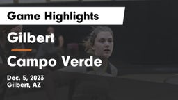 Gilbert  vs Campo Verde  Game Highlights - Dec. 5, 2023